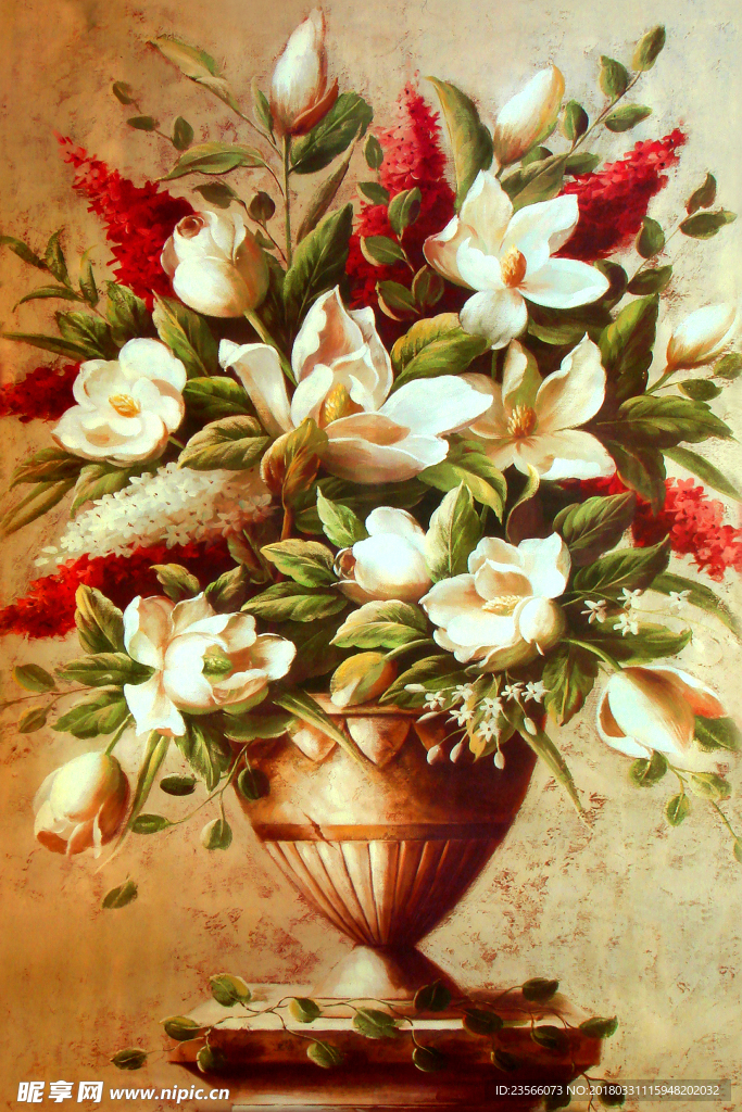 欧式复古花瓶花卉