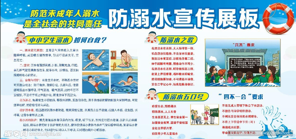 溺水宣传栏