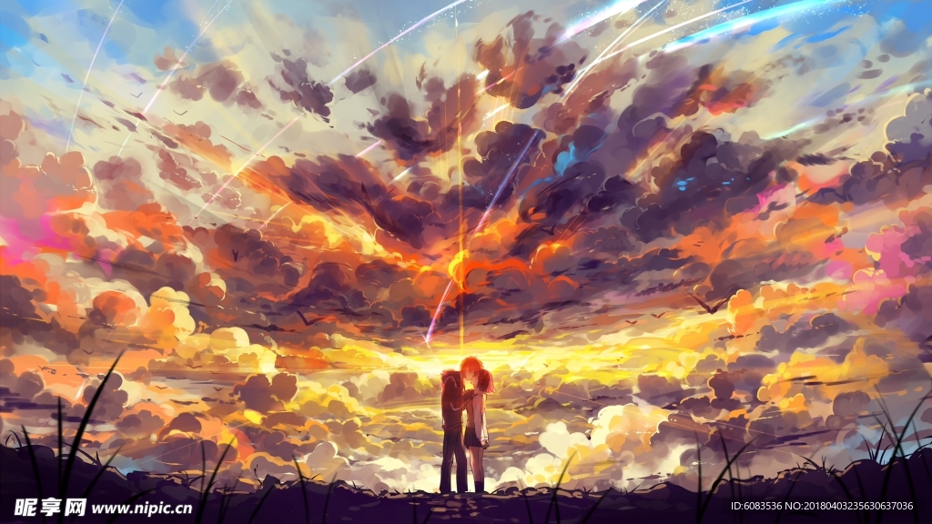 电脑动漫壁纸卡通人物风景