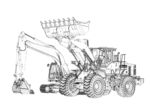 工程机械线稿