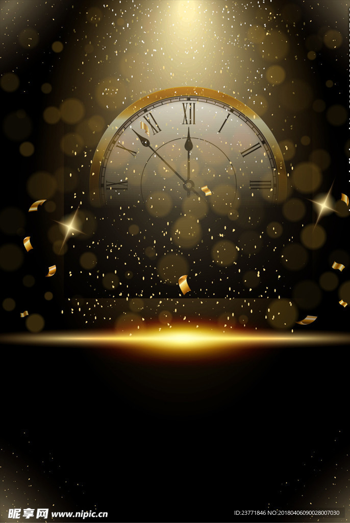 金色时钟