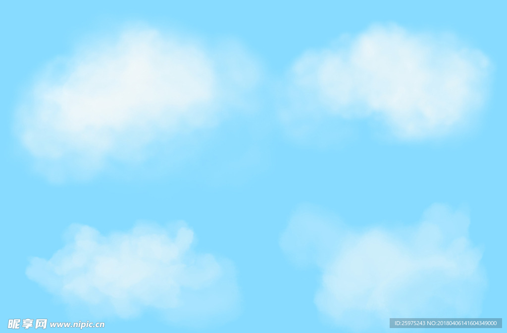 天空云朵素材白云