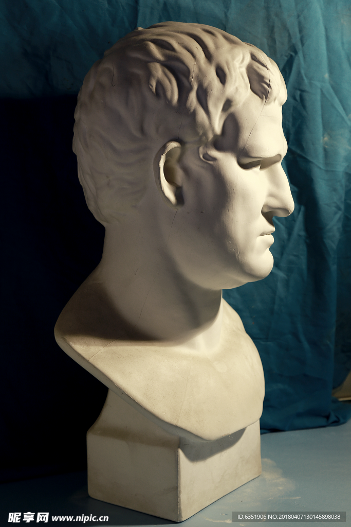 阿格里巴素描石膏头像