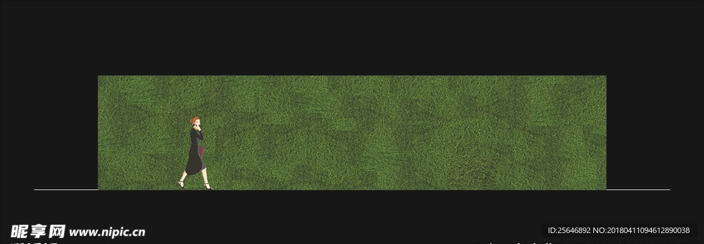 高端地产围挡 绿色围挡 草皮