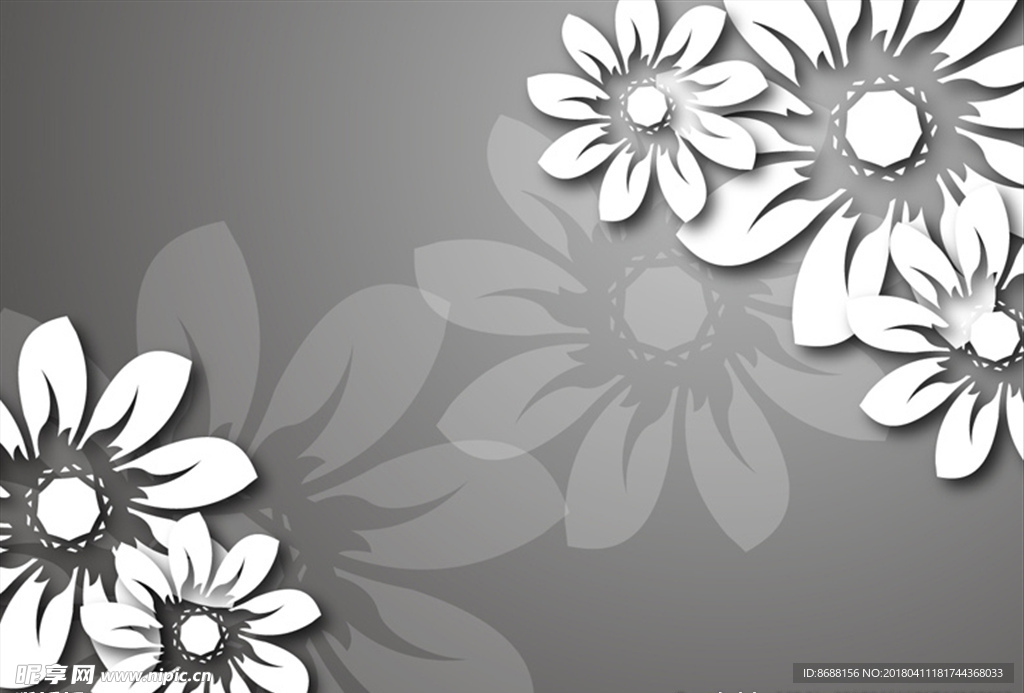 矢量花 春天 小花 花朵