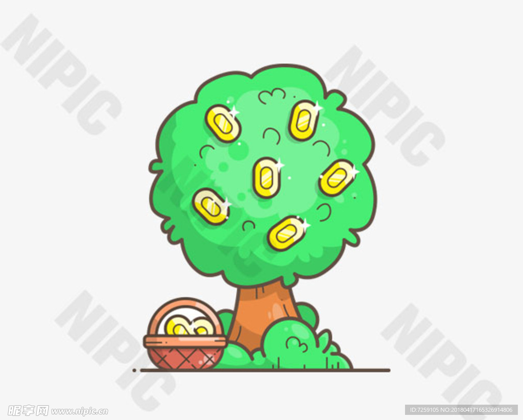 摇钱树 摇钱树图标