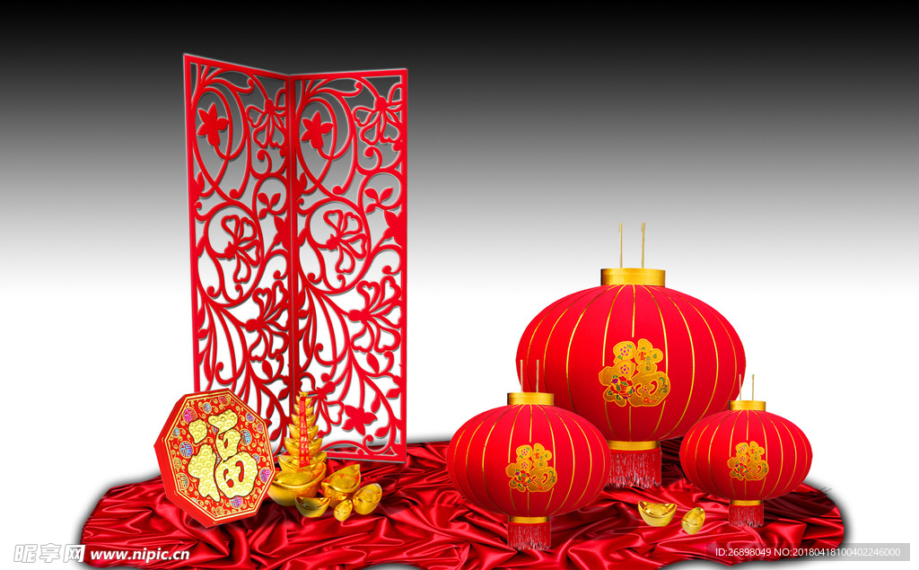 春节中国风美陈DP