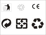 可循环标识 请勿乱丢垃圾