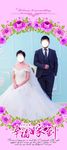 结婚展架 结婚 易拉宝