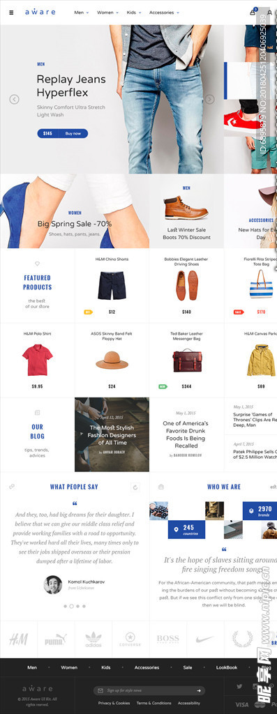 淘宝店铺设计 网页设计 男装