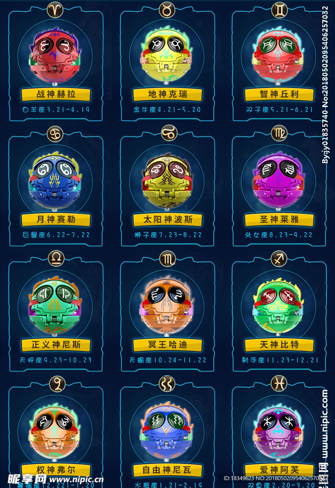 12星座之十二陀螺