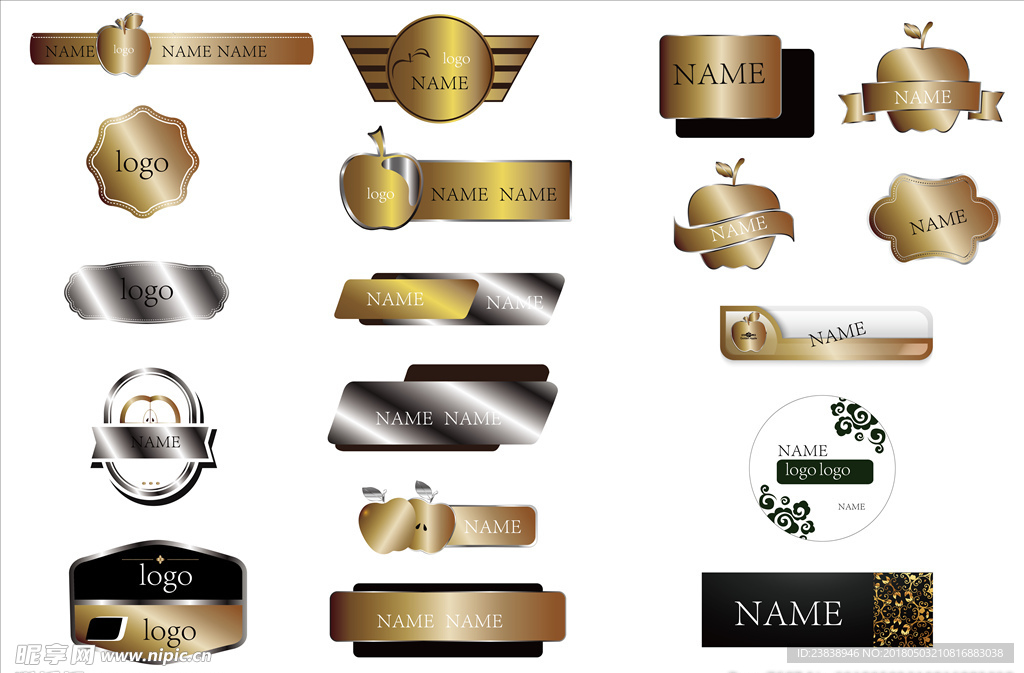 苹果金属包装名片价格不干胶