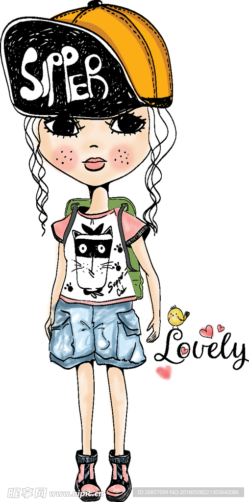 时尚帅酷美少女