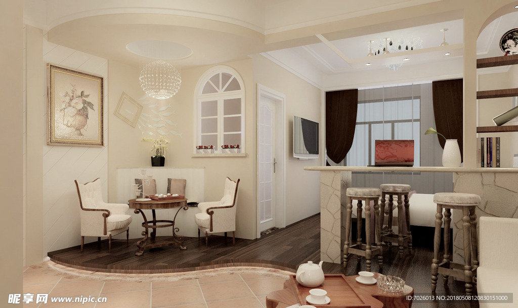 单身公寓3D模型