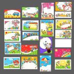 精美矢量卡通底纹