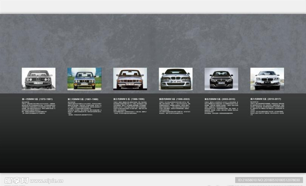 宝马5系历史墙