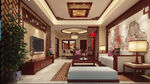 新中式家装客厅效果图