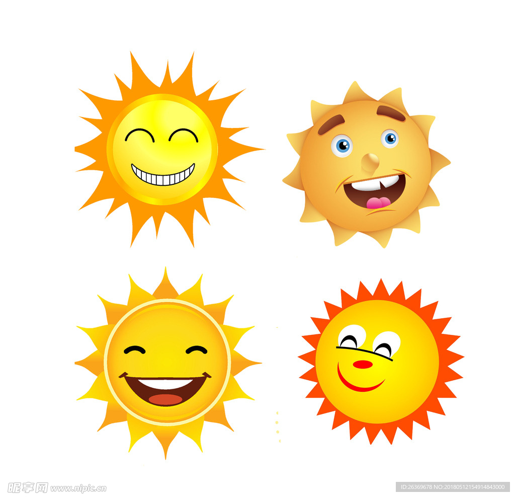 卡通太阳
