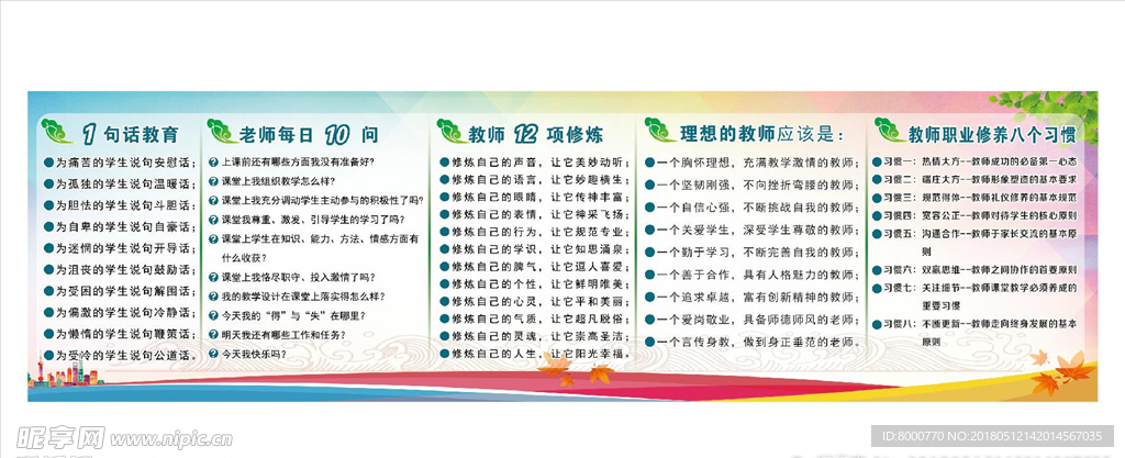 教师素养素质修养