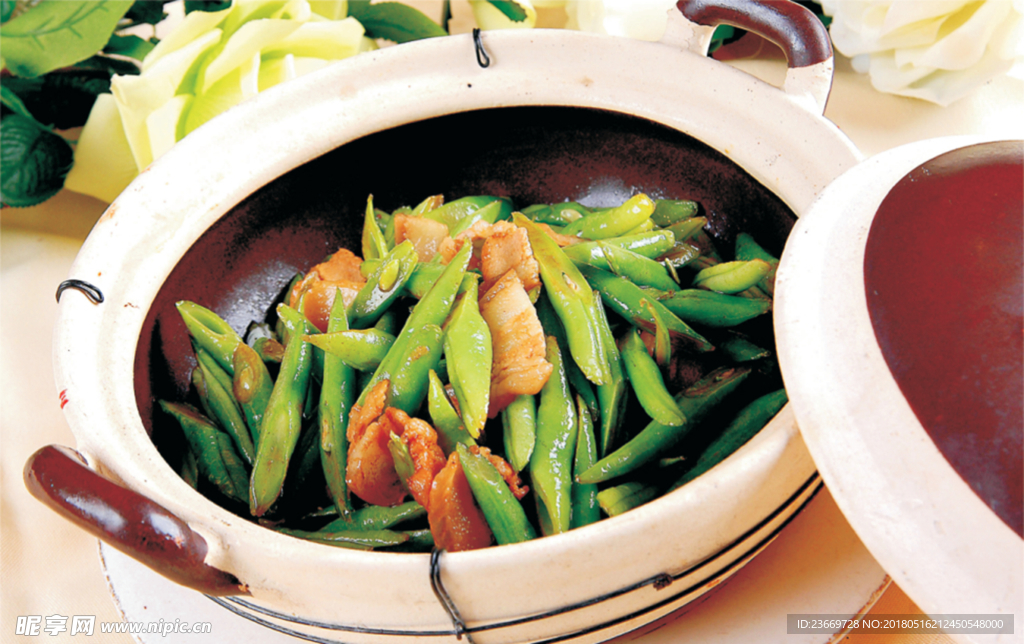 砂锅四季豆