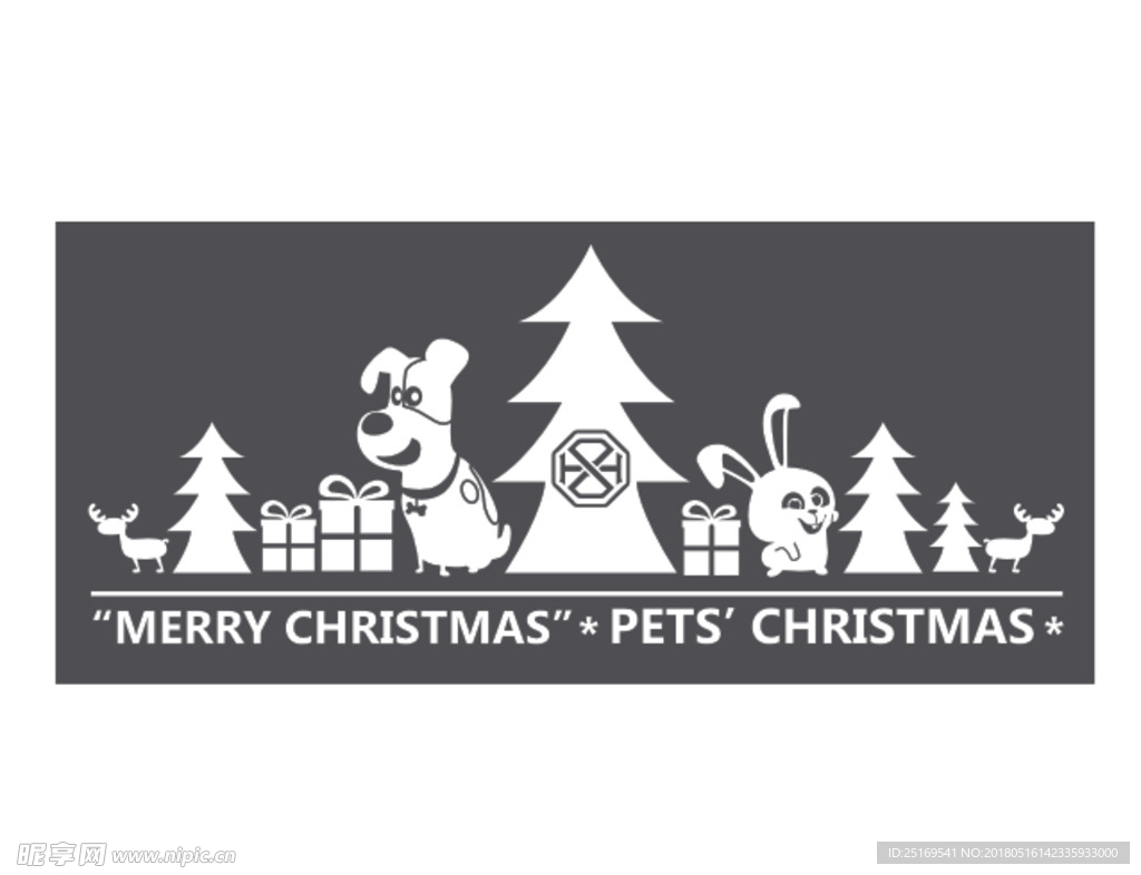 圣诞节柜台贴花