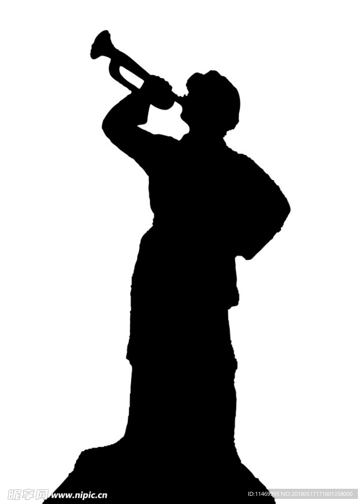 吹号剪影