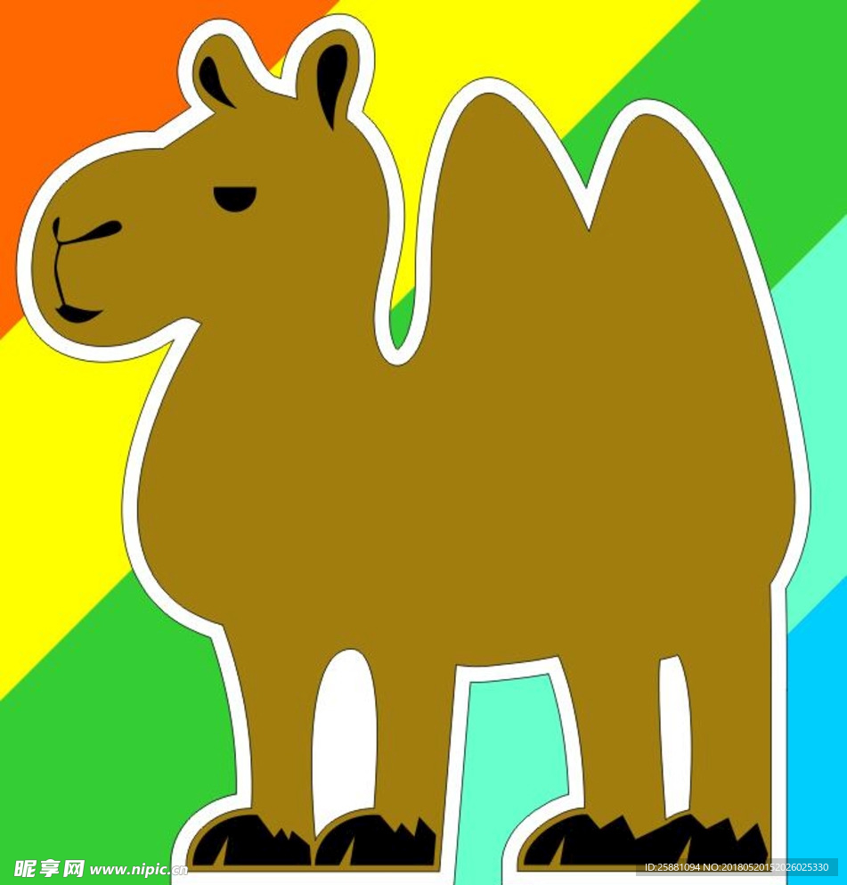 骆驼 动物 矢量 卡通