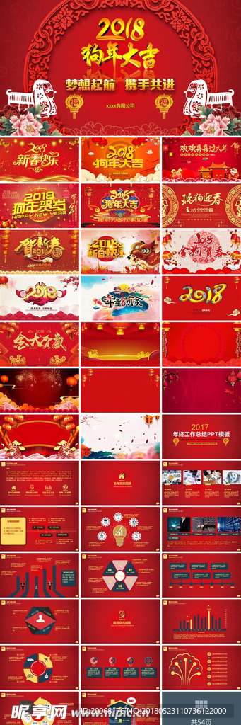 2018狗年PPT模板