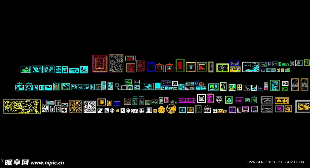 装饰画框 装饰花纹