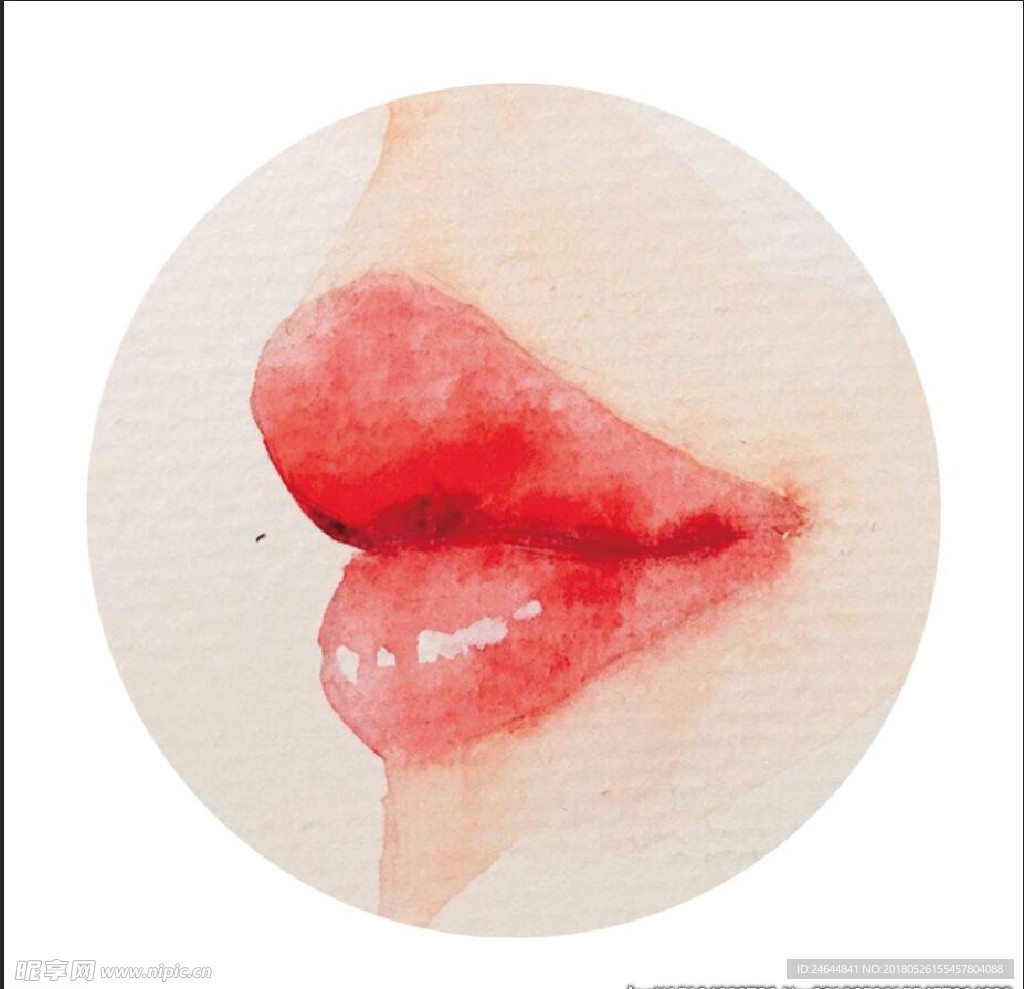 沙发背景嘴唇二