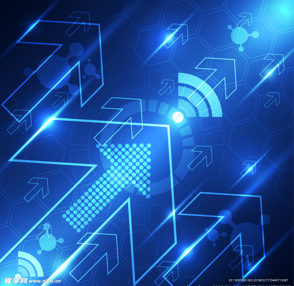 科技箭头背景