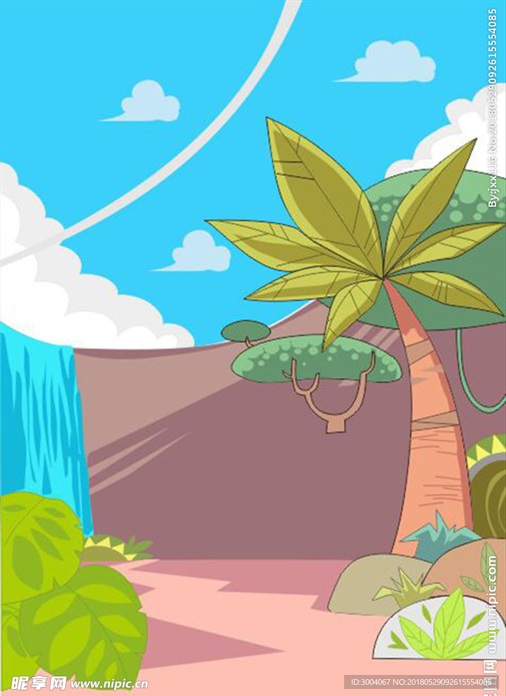 丛林插画 风景画