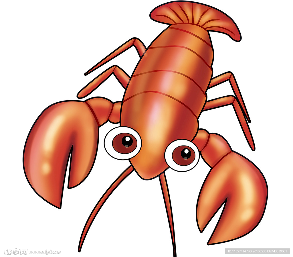 卡通小龙虾