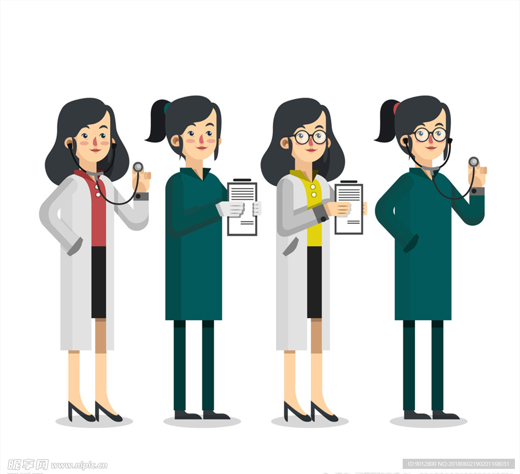 创意女医务人员设计
