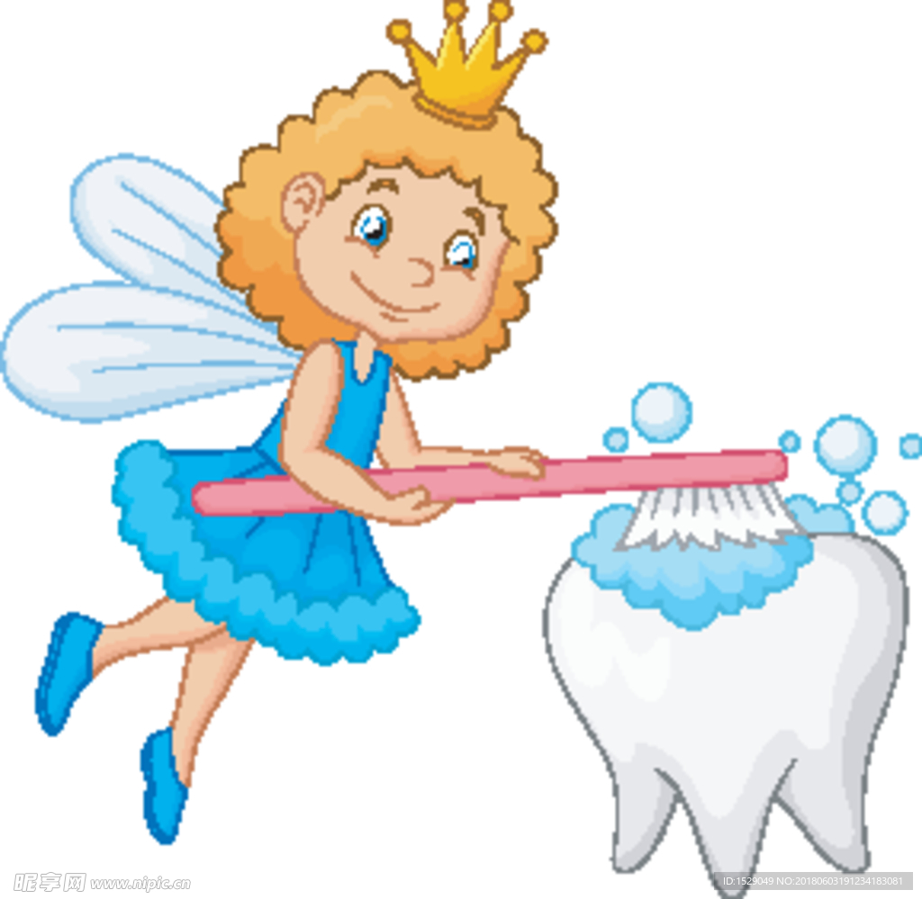 卡通牙仙女