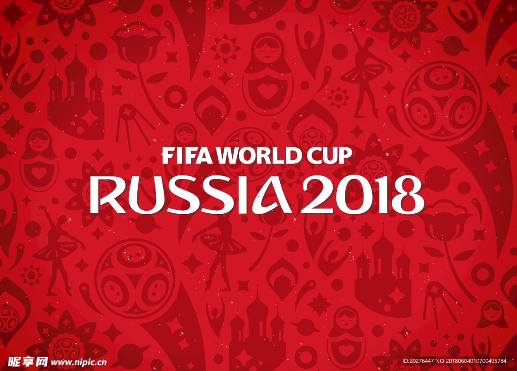 俄罗斯 世界杯 主视觉 矢量