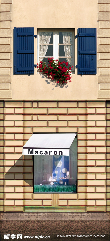 欧式建筑 专卖店 窗户 街景