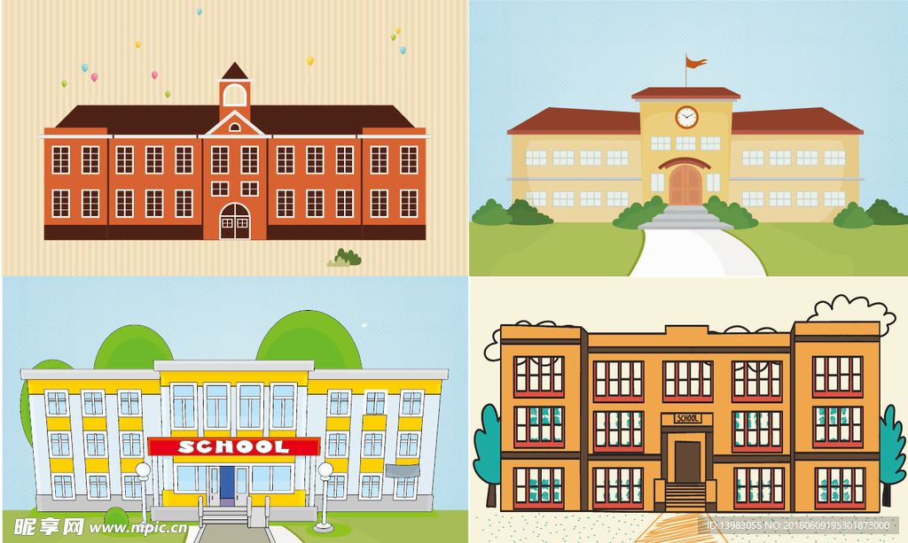 卡通楼学楼