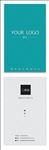 简约绿色大气商务公司长名片设计