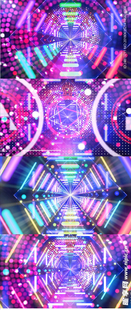 绚丽开场秀酒吧背景视频