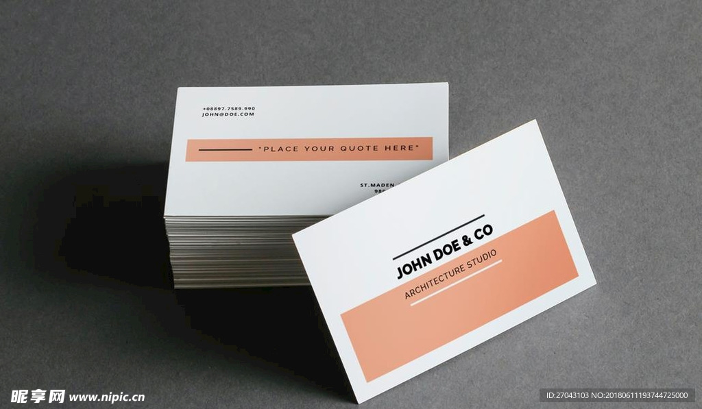 商务名片卡片设计素材分层psd