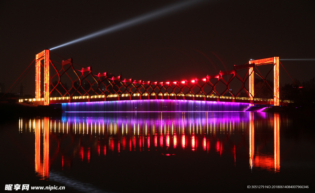 扬州杉湾公园剪影桥