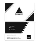 简约高端大气黑白商务名片设计