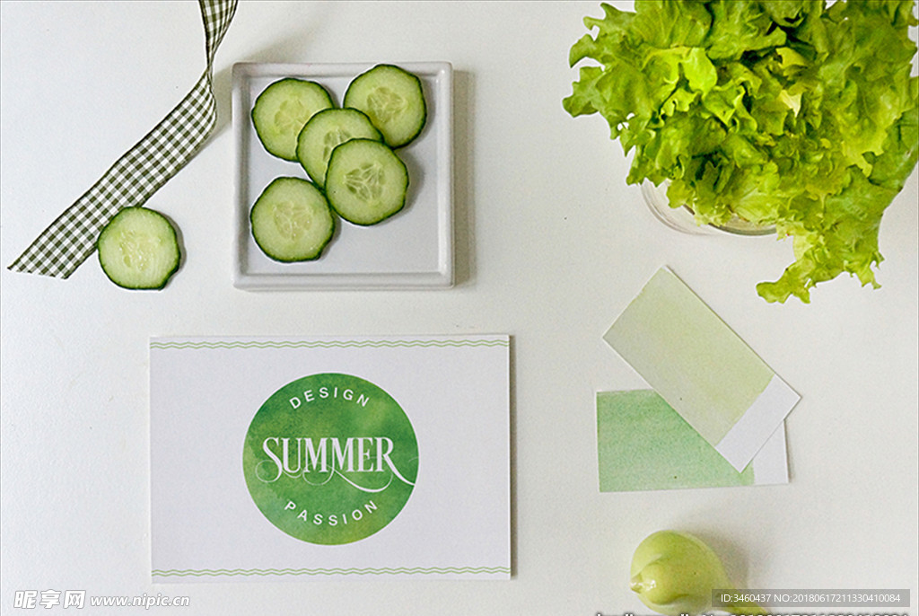 鲜花水果食品VI展示PSD