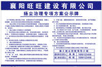 建筑工地扬尘治理公示牌