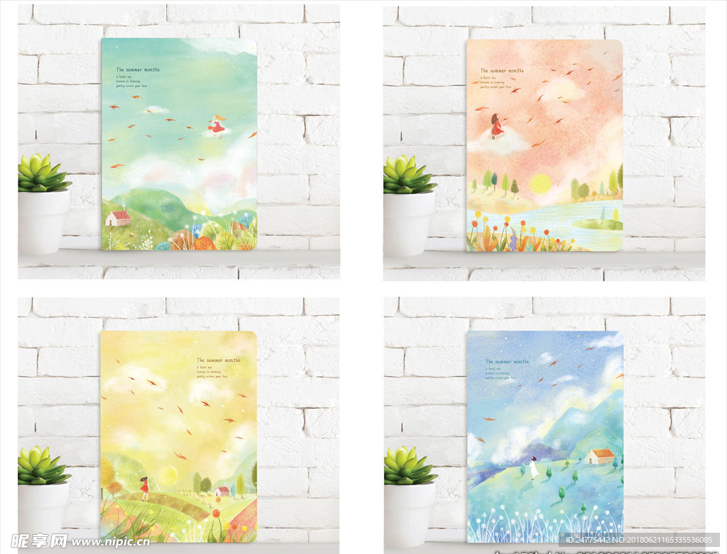 本子封面  夏季