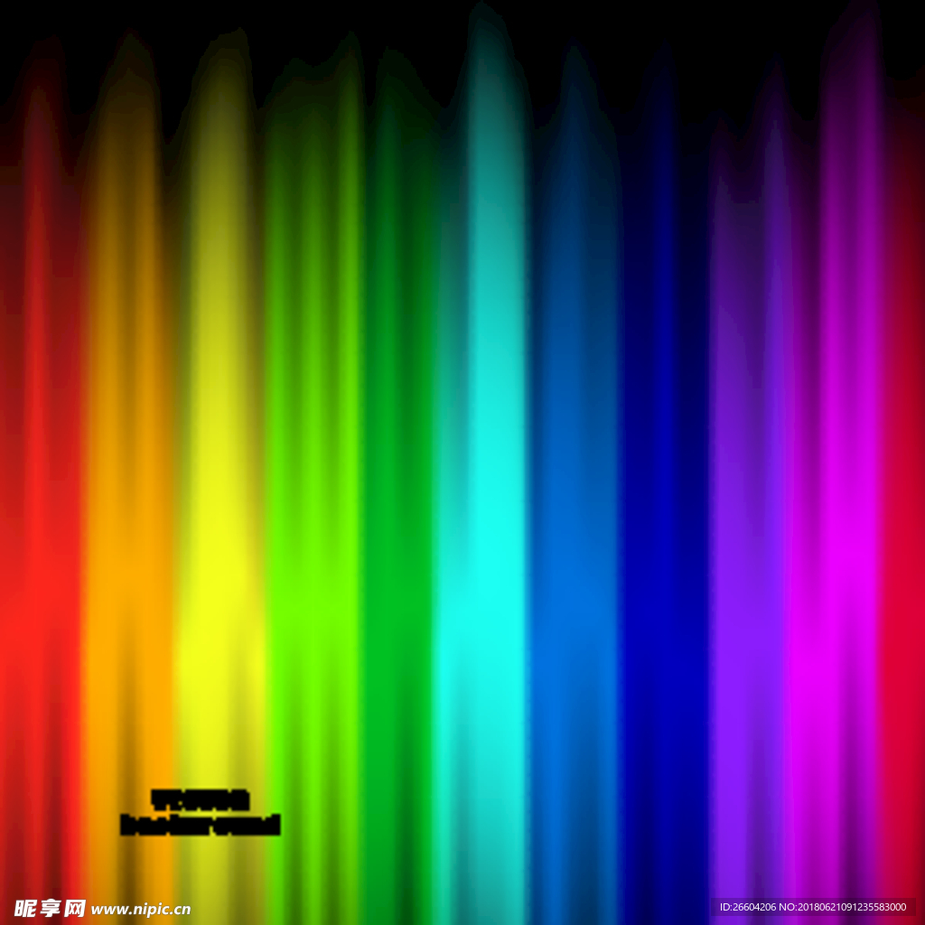 创意炫彩彩虹时商业背景海报