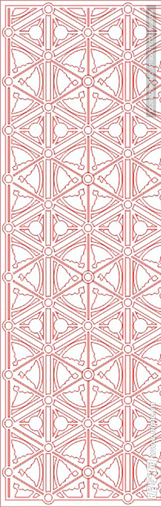 矢量花格 中式窗格 隔断