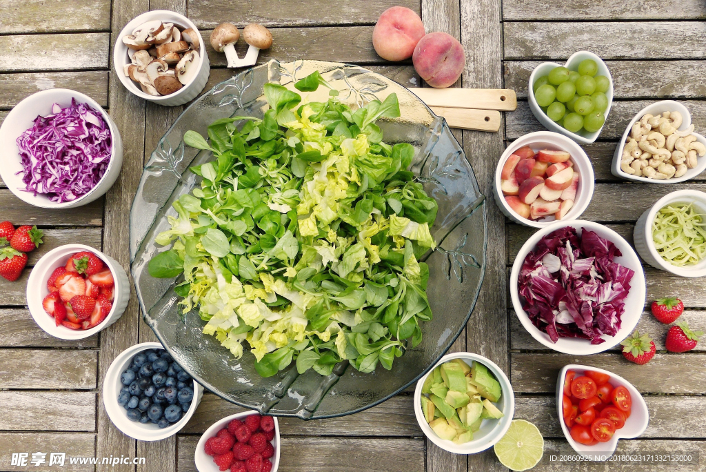 丰富的水果和蔬菜图片