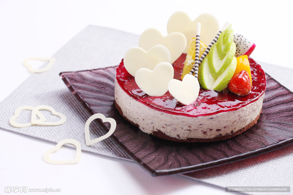 水果奶油蛋糕图片